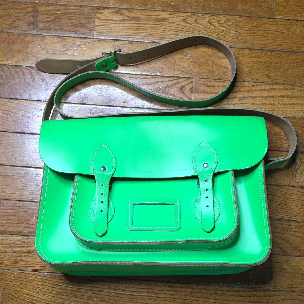 The Cambridge Satchel Company - Neon Green Leather Satchel